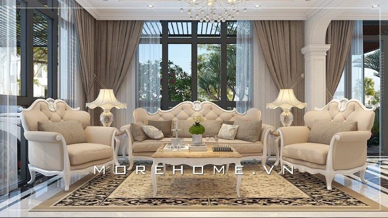 Sofa phòng khách rất đẹp, làm nên ấn tượng ngay từ lần nhìn đầu tiên.
